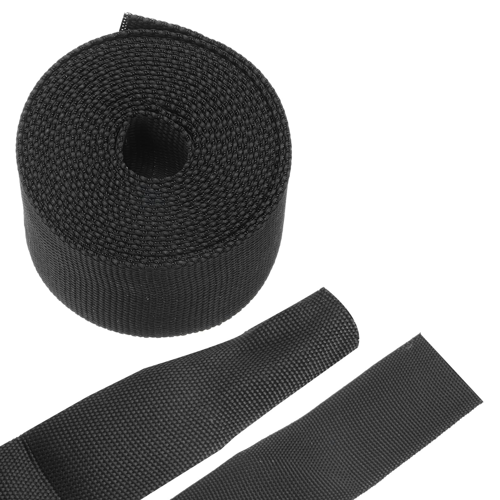 MECCANIXITY Braided Cable Sleeves 1 1/4 Inch x 10ft Black