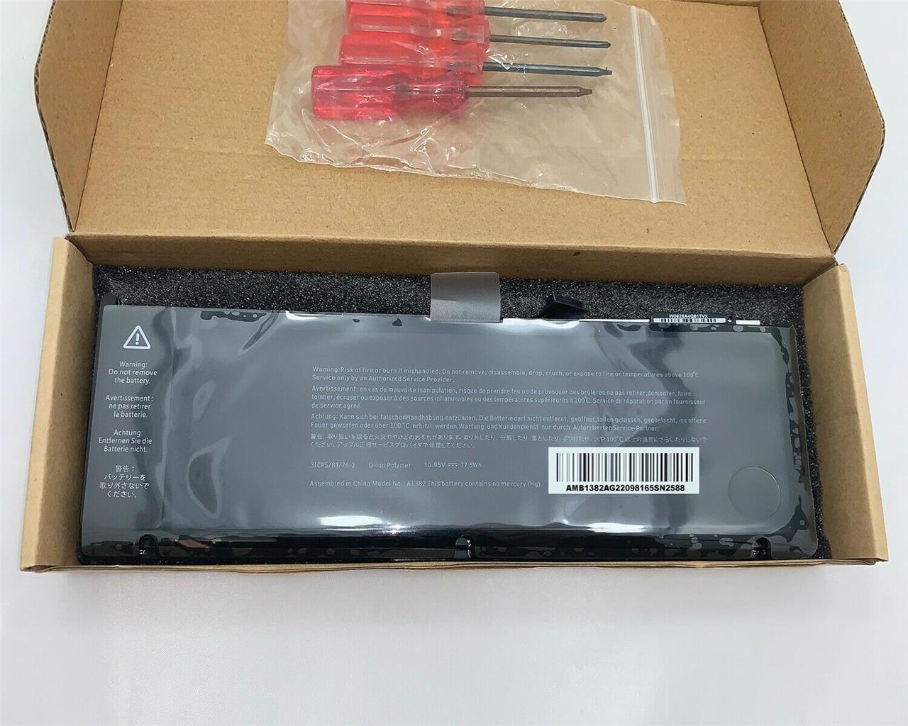 New Amazing A1382 Battery for Apple MacBook Pro 15 A1286 early 2011 Mid 2012 US