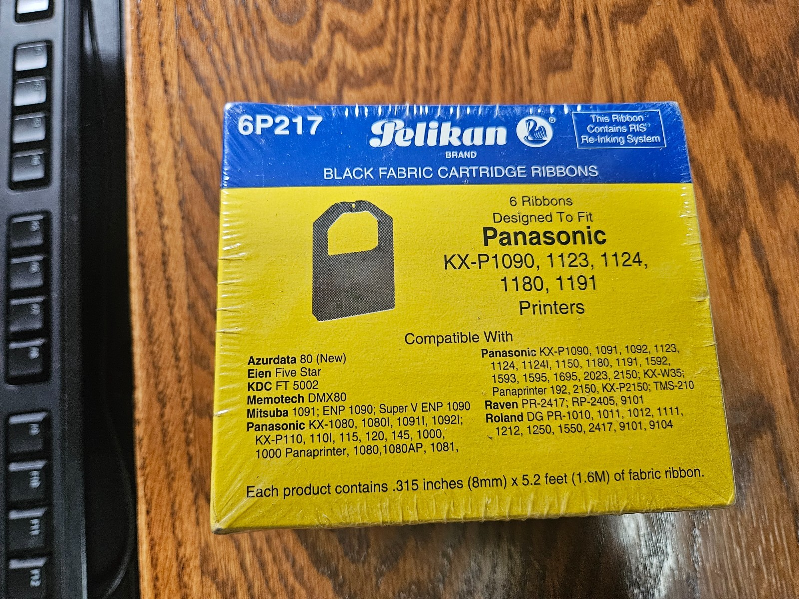 Pelikan 6P217 printer Ribbons Panasonic KX-P1090, 1123, 1124, 1180, 1191 