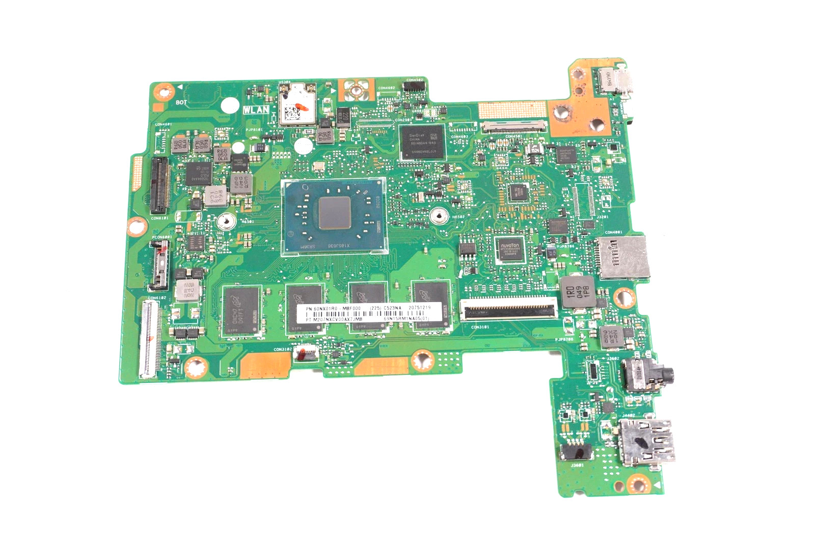 90NX01R0-R00081 Asus System Board Intel Celeron N3350 4GB 64GB eMMC For C523NA