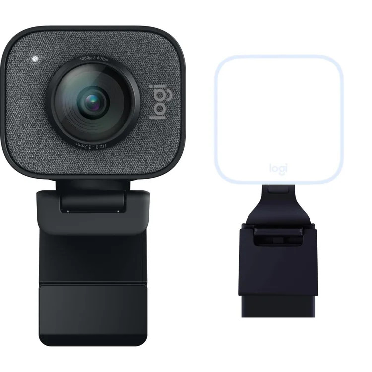 Logitech StreamCam Plus Content Creator Webcam and Litra Glow Premium Streaming