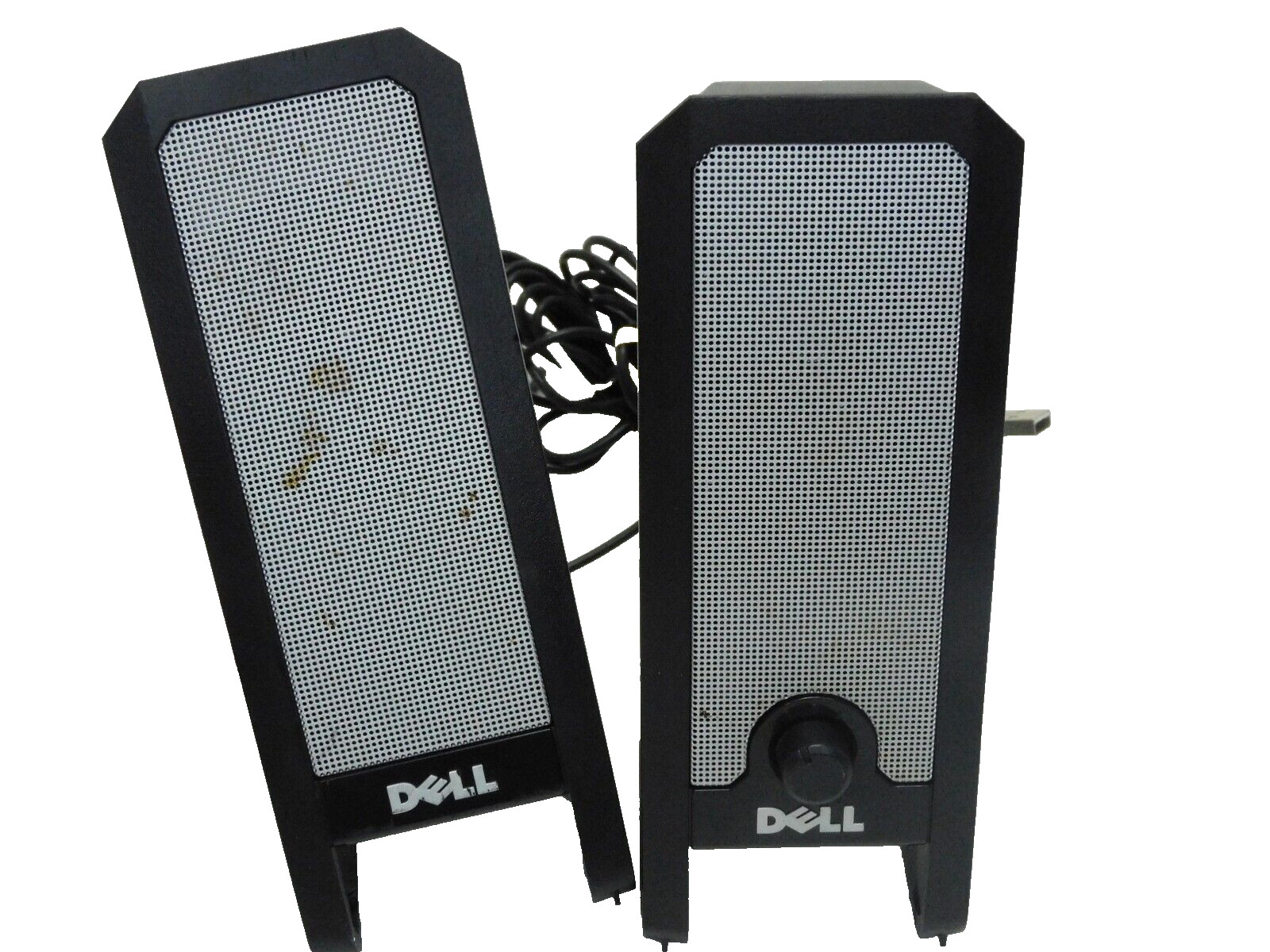 Dell A225 USB Powered 2 Computer Desktop Speakers 3.5 mm Jack - Read Desc