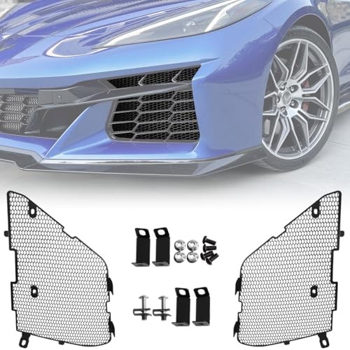 Upgraded Front Radiator Guards Grille for Corvette C8 Stingray Large