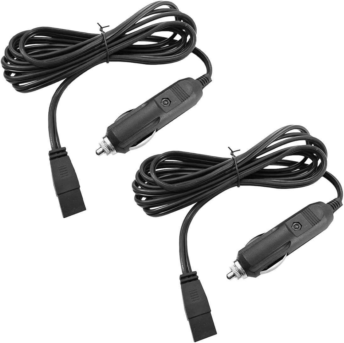 12V DC Power Cable, 1.8M 2 Pin Lead Cable Plug Wire for Car Cooler Cool Box, Min