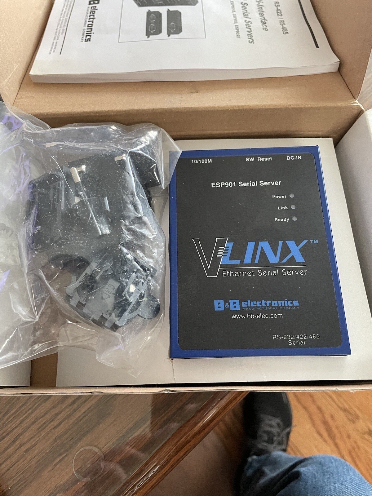 BB-ESP901E 1 Port Ethernet Serial Server VLINX Ethernet WM15C