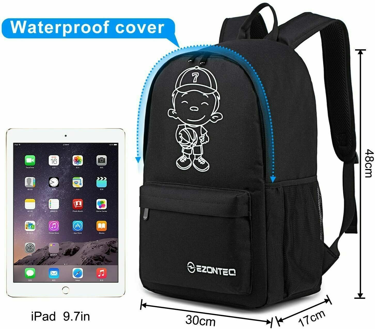 Luminous Water-Resistant Laptop Backpack Casual Daypack & DAILY SHIPPING