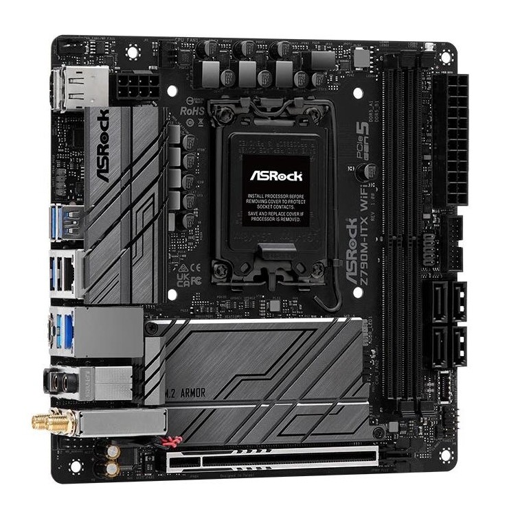 For ASRock Z790M-ITX WiFi Motherboard LGA1700 Intel Z790 DDR5 PCIe 5.0 Mini-ITX