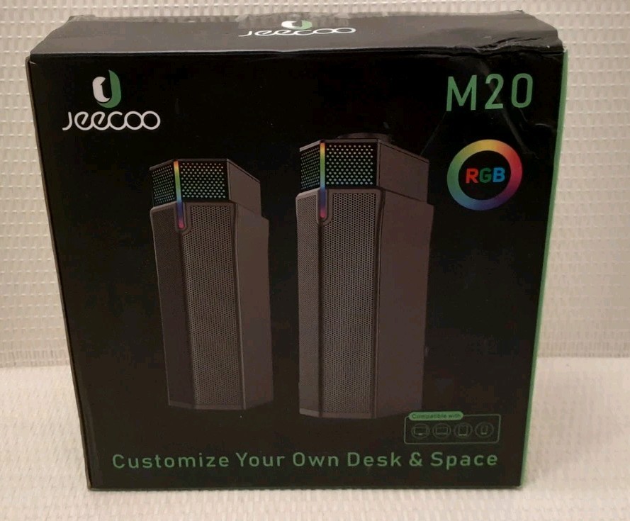 Jeecoo M20 Bluetooth Computer Speakers for PC Desktop Monitor