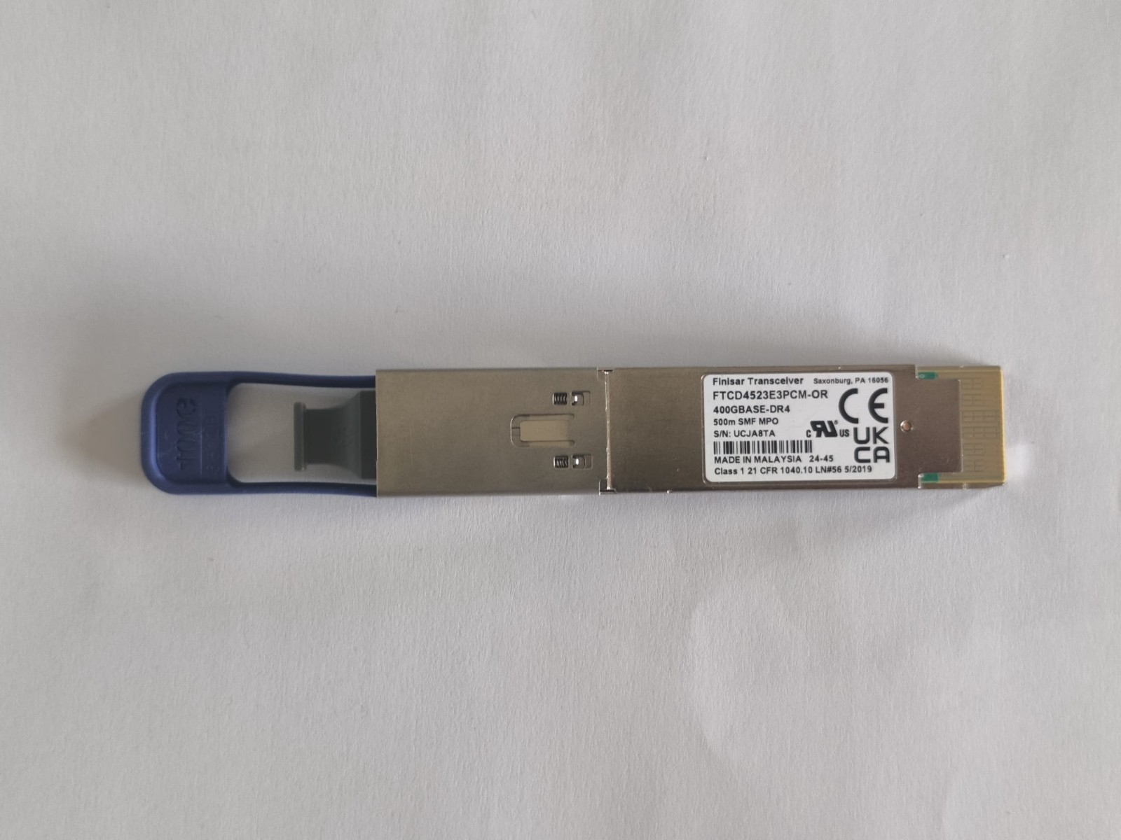 USED Finisar Transceiver FTCD4523E3PCM-OR 400GBASE-DR4 500m SMF MPO