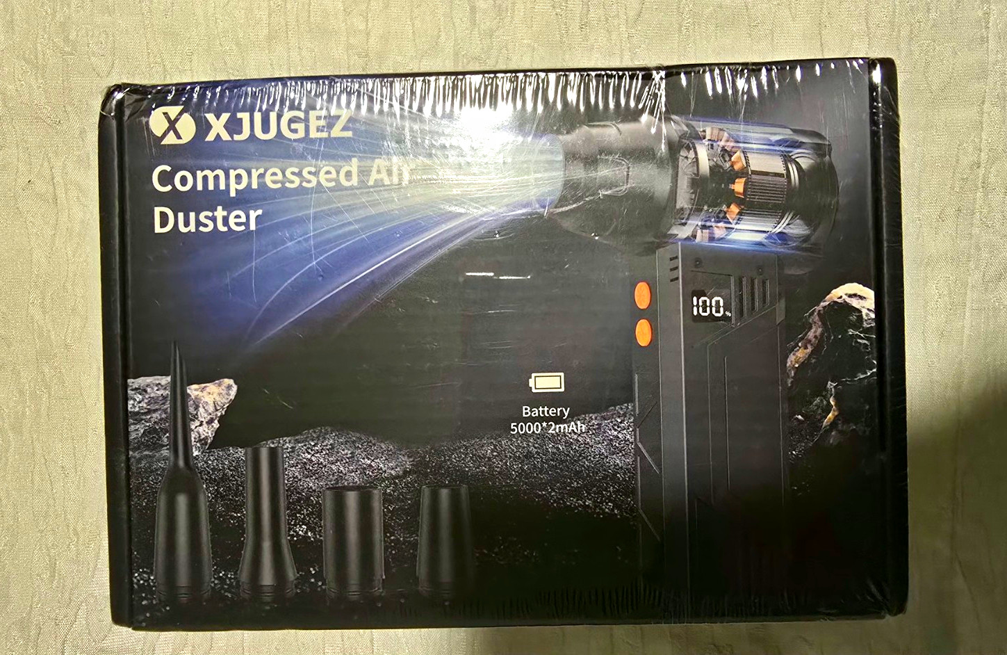 XJUGEZ Compressed Air Duster Cleaning Kit - Compressed Air Duster, B0FBGSY21H