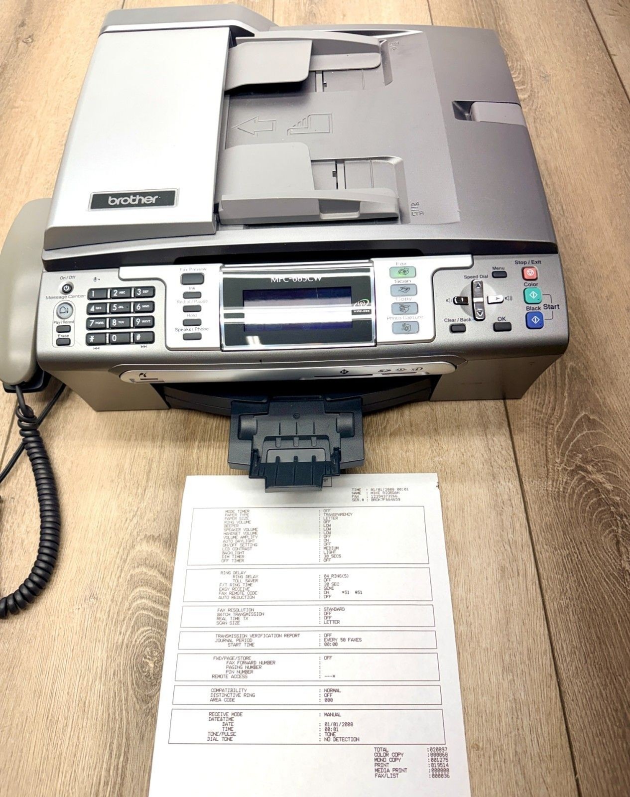 Brother MFC-685CW Color Photo Multi-Function Center Tested Working