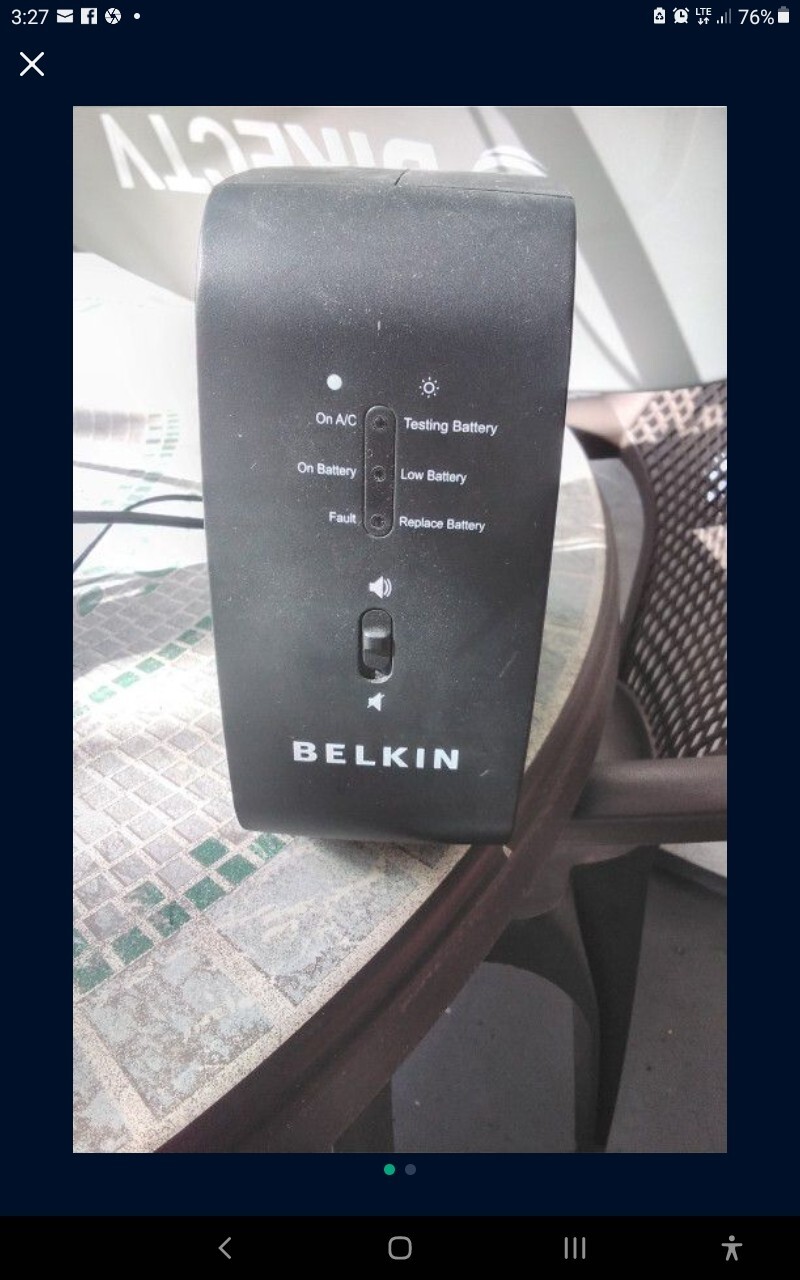Belkin Residential Gateway RG Battery Backup Revision- A  BDC10350679W0