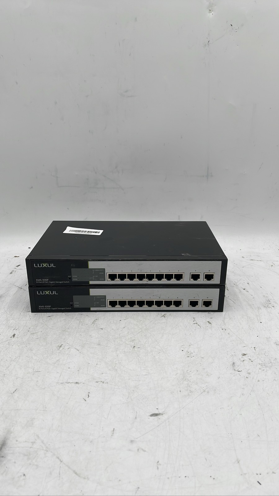 Luxul XMS-1010P 10 Port Gigabit PoE+ Managed Network Switch FOR PARTS Lot of 2