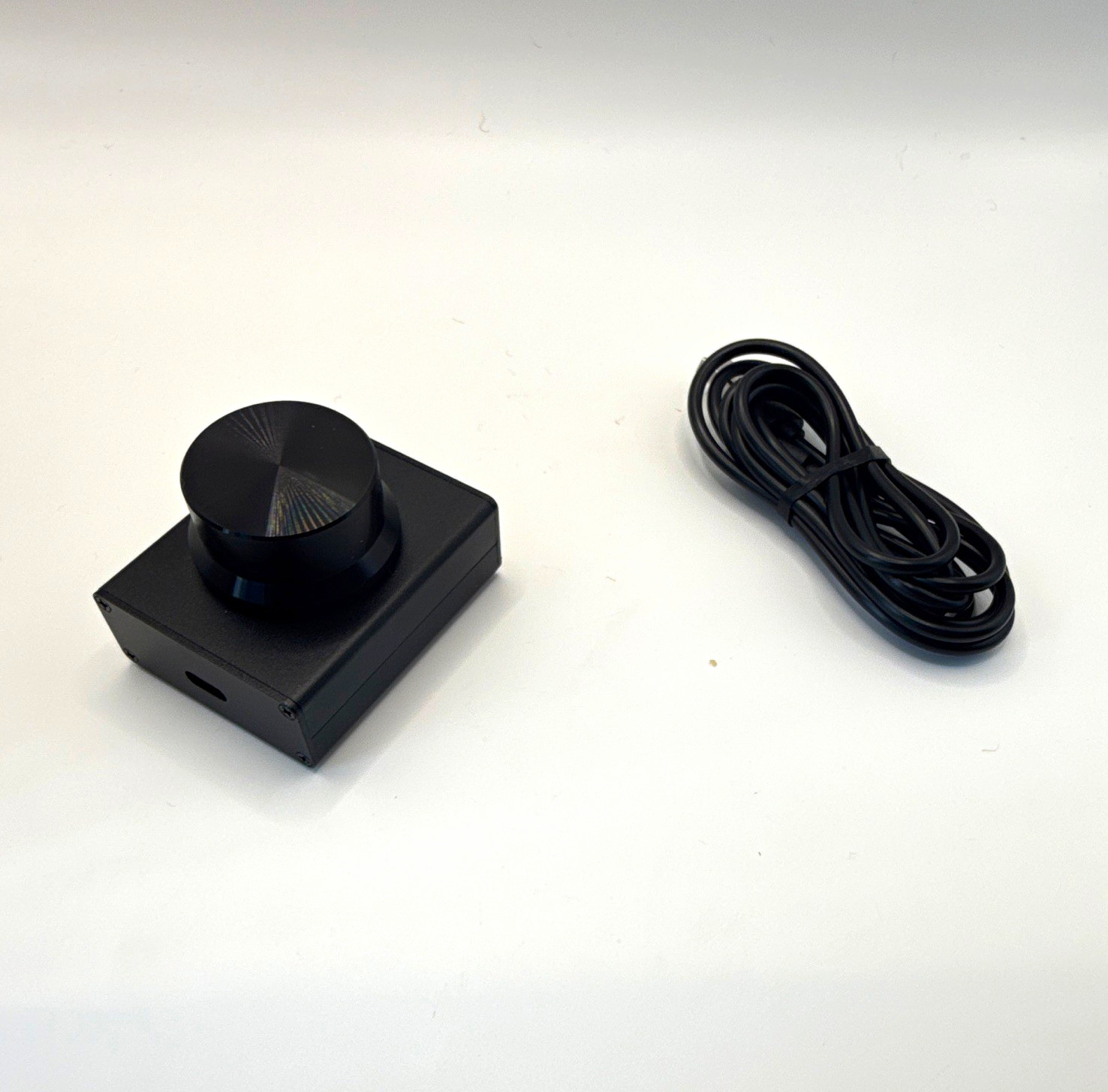 DROK USB Volume Control Knob – External Audio Controller (Black)