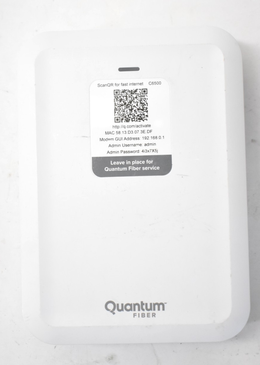 Quantum Fiber C6500XK High performance Modem Class 1 Genuine OEM USED