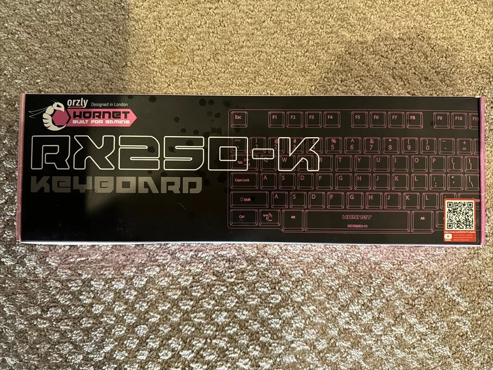 NEW ORZLY PINK HORNET RX250-K Keyboard Built For Gaming