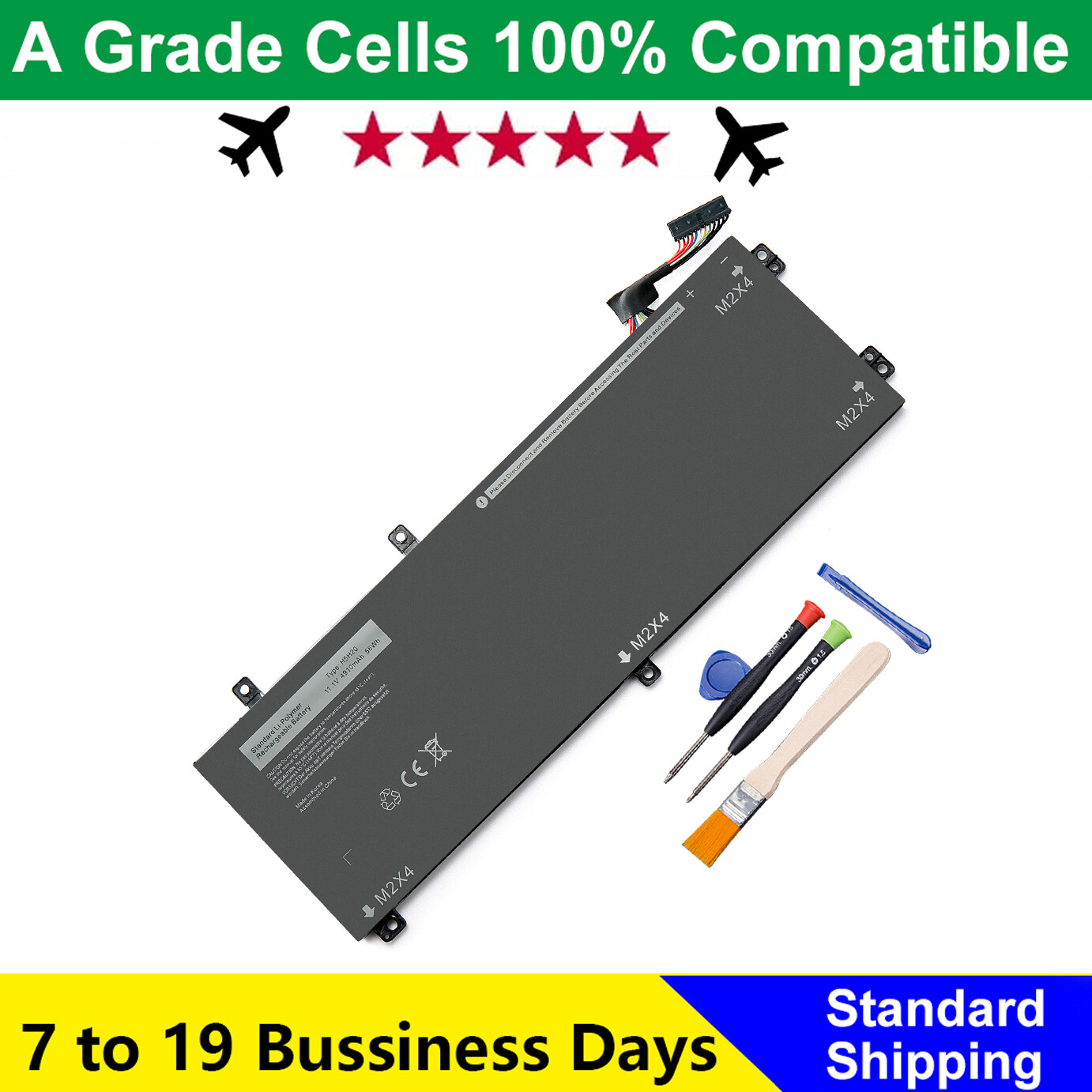 H5H20 Battery For Dell Precision 5510 5520 5530 5540 XPS 15 9560 9550 9570 56Wh