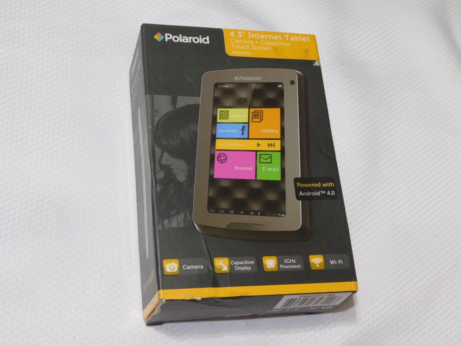 Polaroid 4.3" Internet Tablet PMID4311 BK Android 4.0 Touchscreen NEW SEALED
