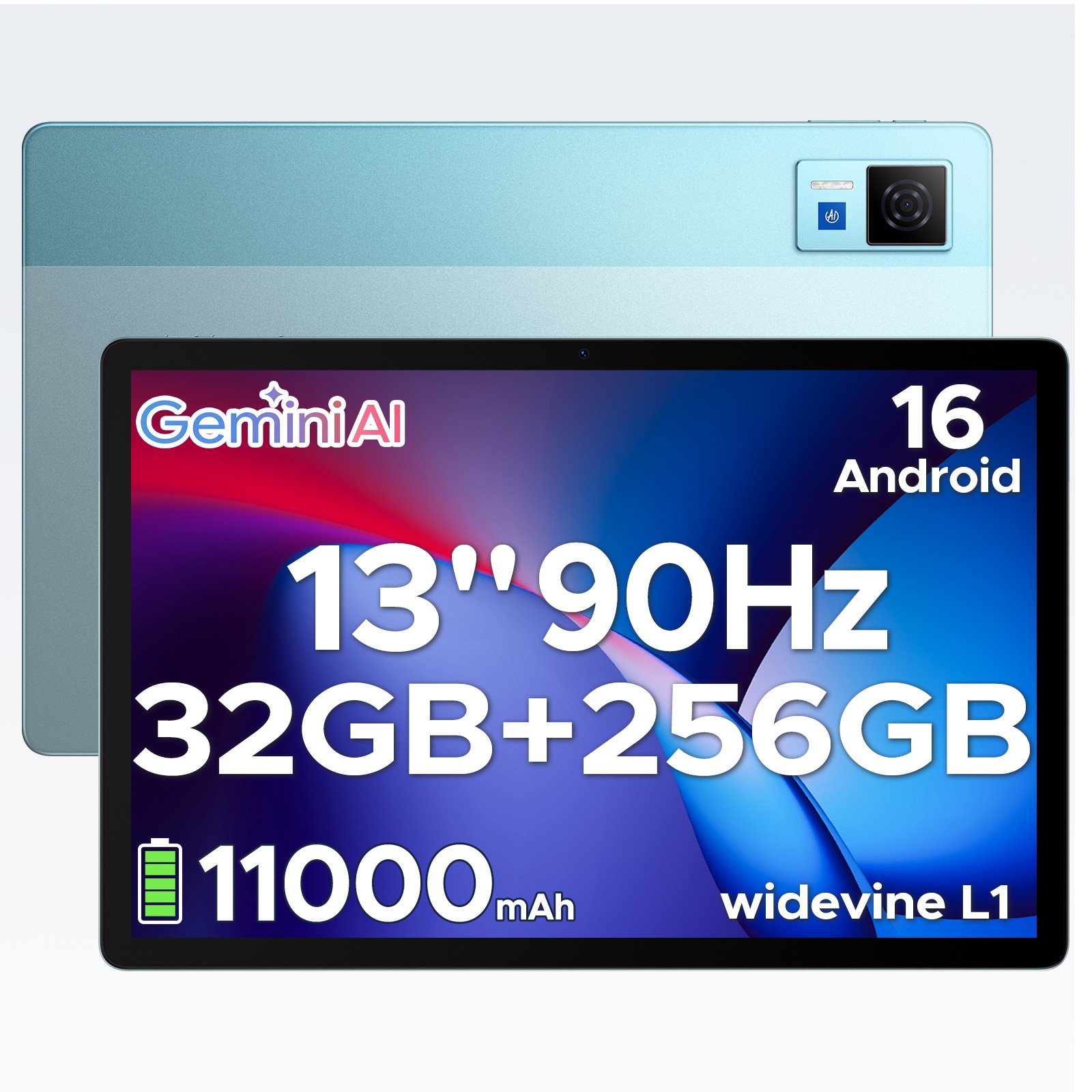 DOOGEE U13 Android Tablet with Gemini AI Android 16 Tablet 32GB+256GB 11000mAh