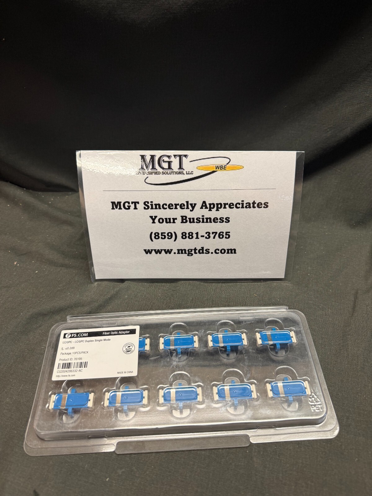 FS.COM / FH-LCU-DXF-SMF / LC/UPC TO LC/UPC DUPLEX OS2 SINGLE MODE / 10 PACK