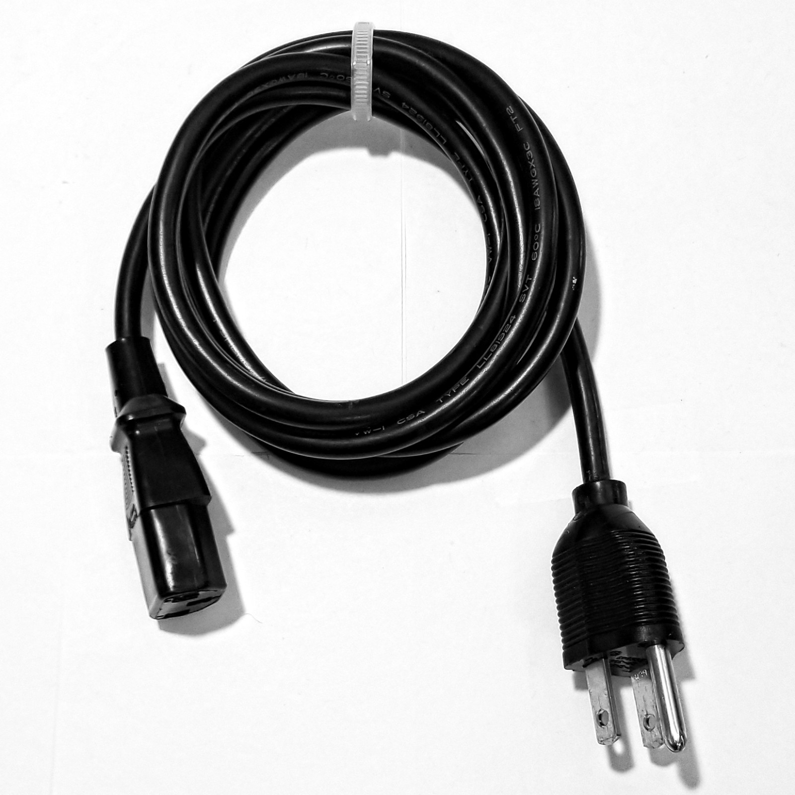 I-Sheng IS-1 6' 3 Prong AC Power Cord for Computers, Printers, A/V, TVs 10A 125V