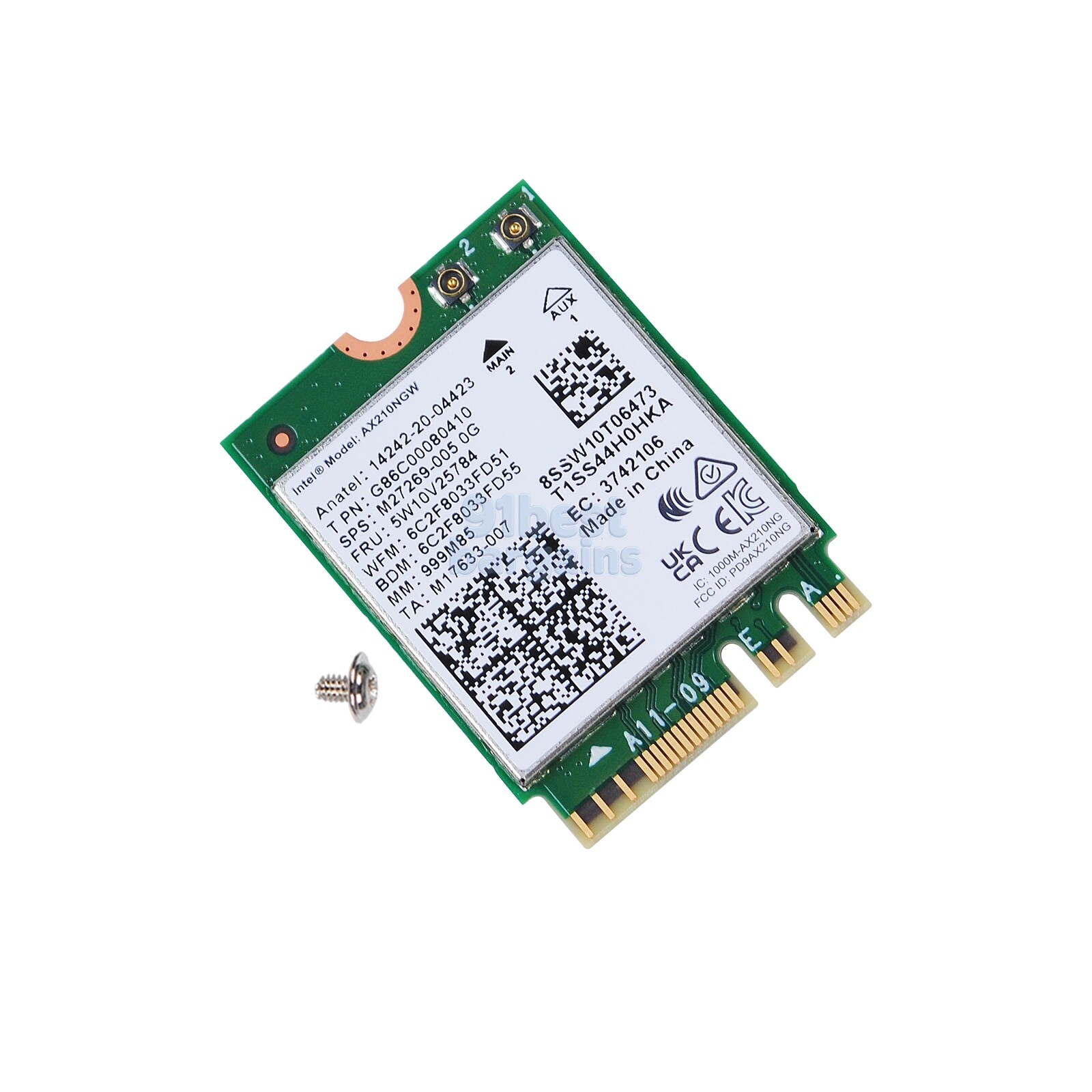 For DELL Optiplex 3000 5000 7000 MFF Built-in Wifi Cable Antenna Bluetooth Card