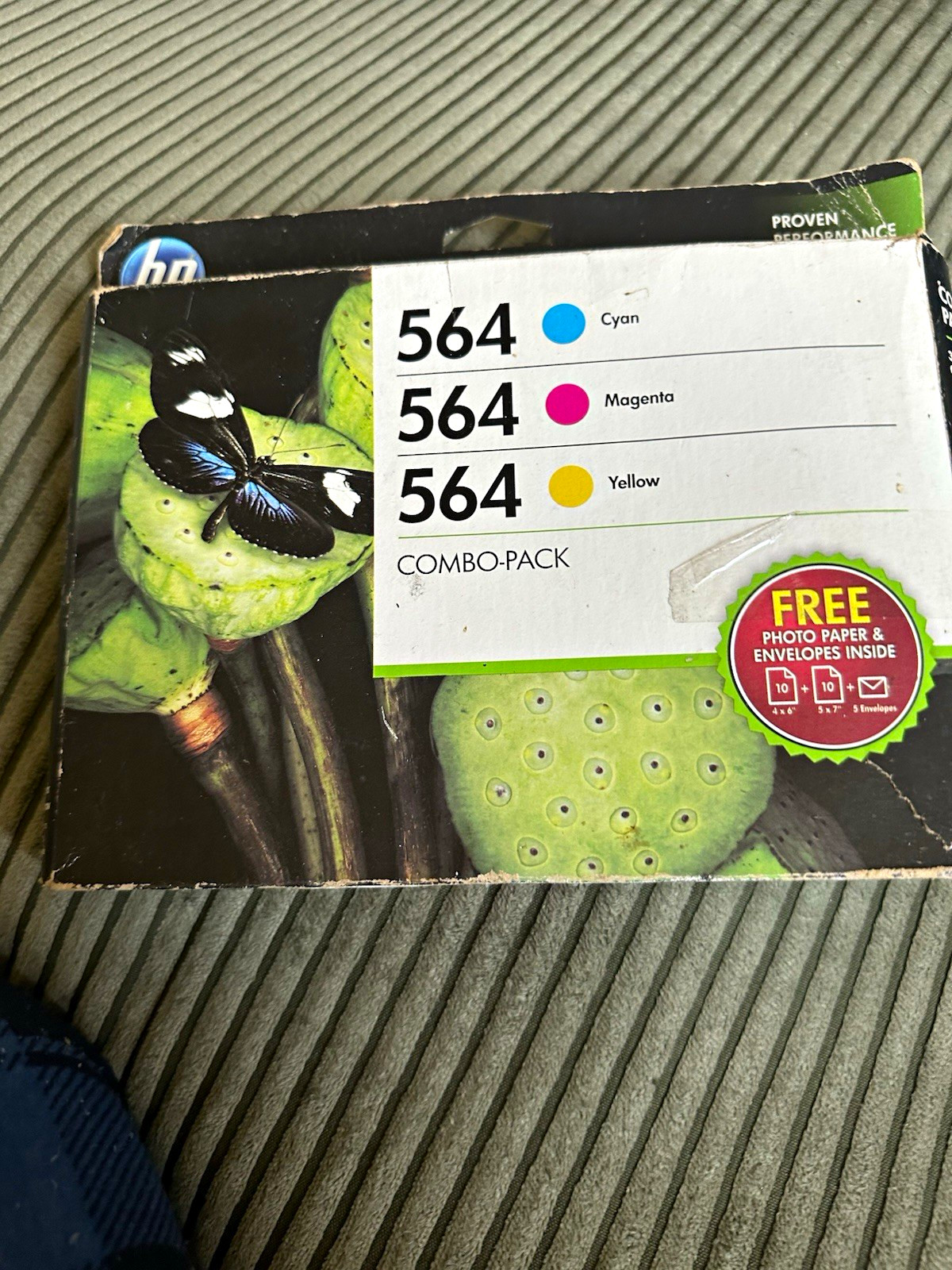 HP 564 Genuine Original Inkjet Ink Cartridges Cyan Magenta Yellow 3-Pack