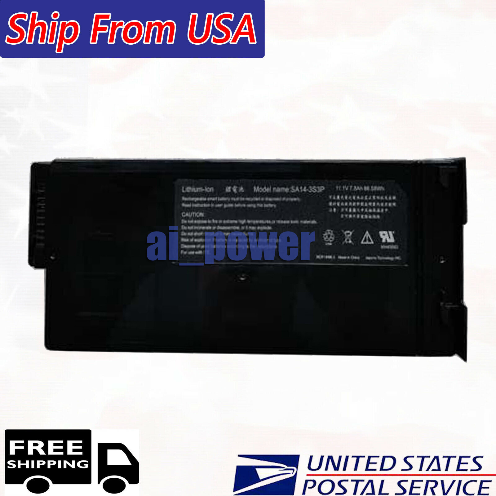 SA14-3S3P New Replacement Battery For Durabook SA14 11.1V 7800mAh 86.58Wh 7.8Ah