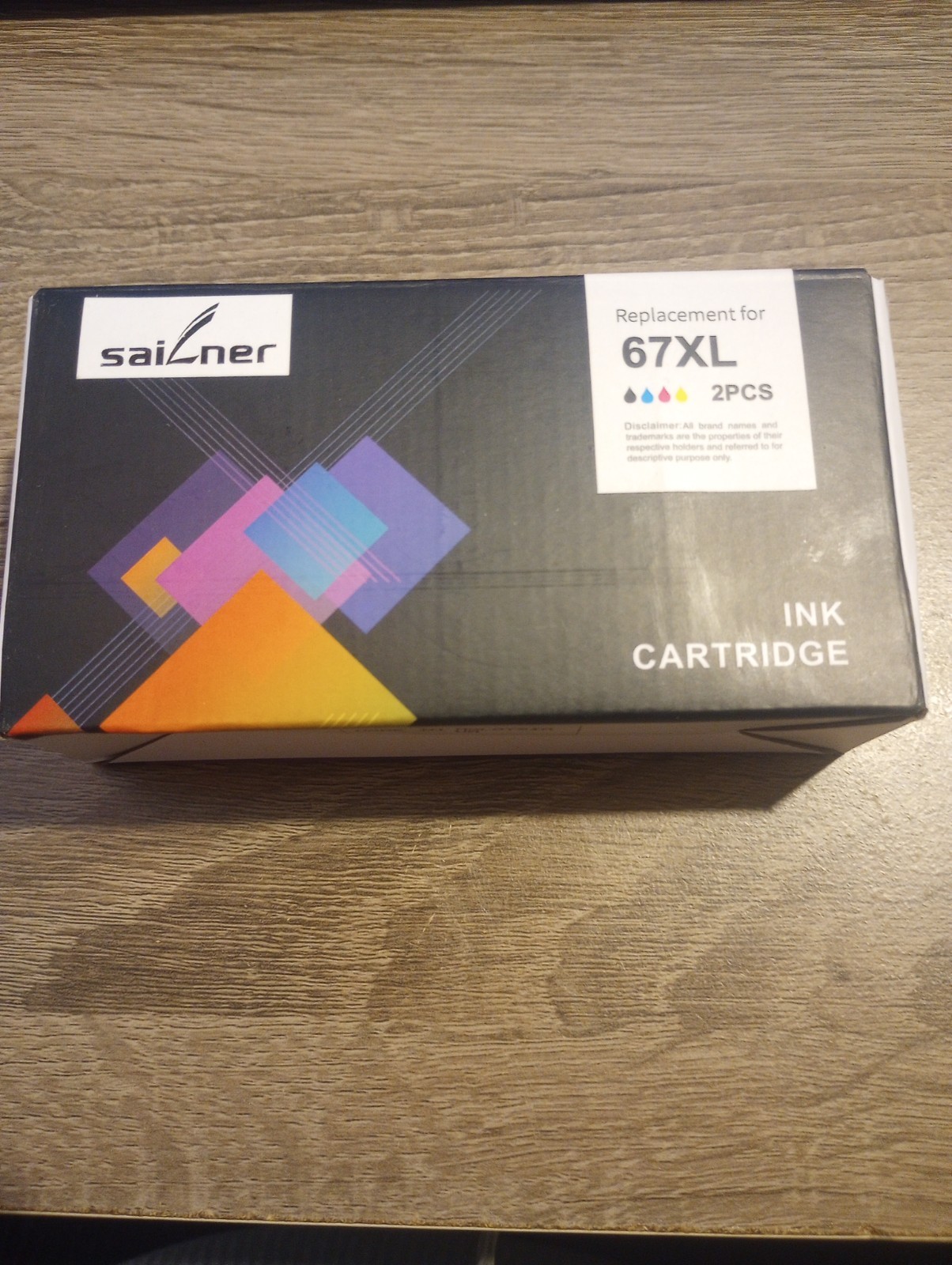 NEW 2 Pack 67XL Black & 67XL Tri-Color Ink Cartridge Exp 8/2024