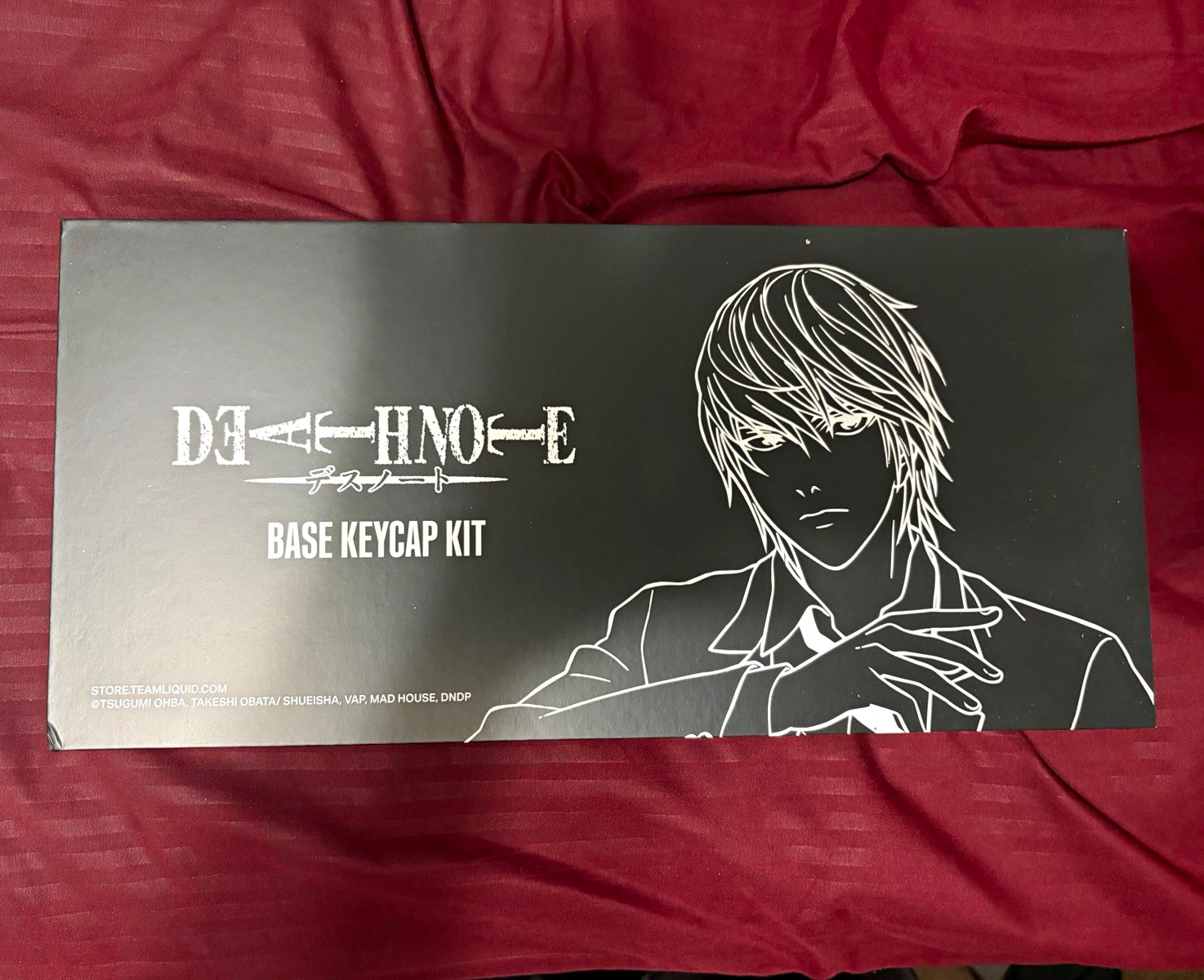 Team Liquid Death Note Base Keycap Set Black/White/Red Japanese+numpad keys