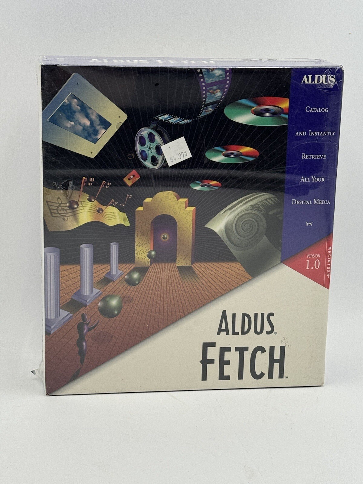 Vintage Aldus Fetch 1.0 Multimedia Retrieval Tool For Macintosh 1992
