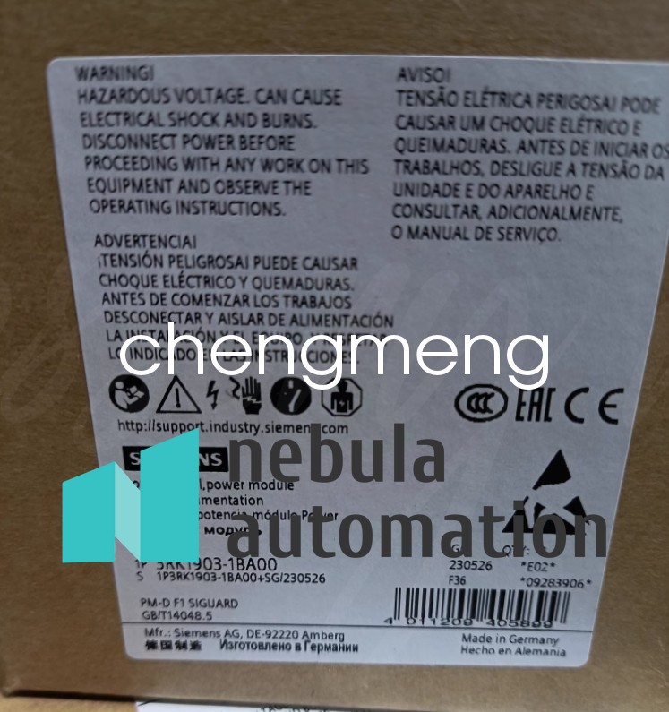 3RK1903-1BA00 Safety Module Accessories DHL or FedEX