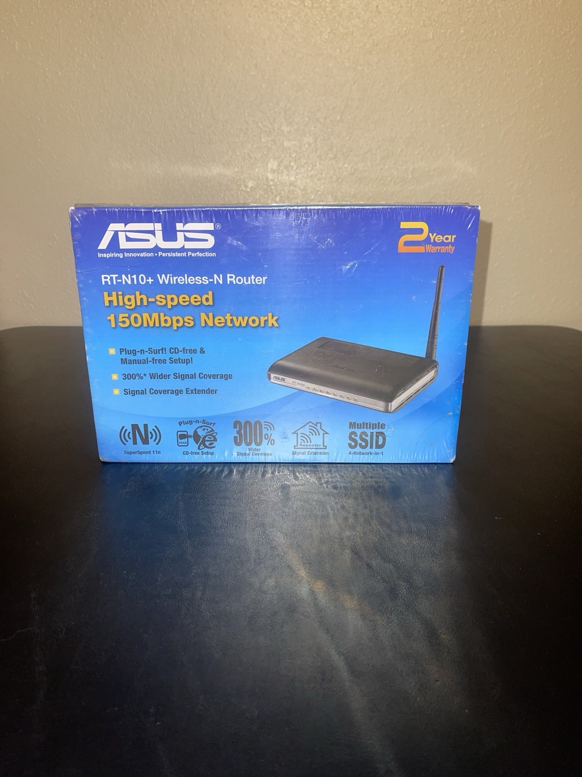 Asus RT-N10+ Wireless-N Router Brand New Sealed 