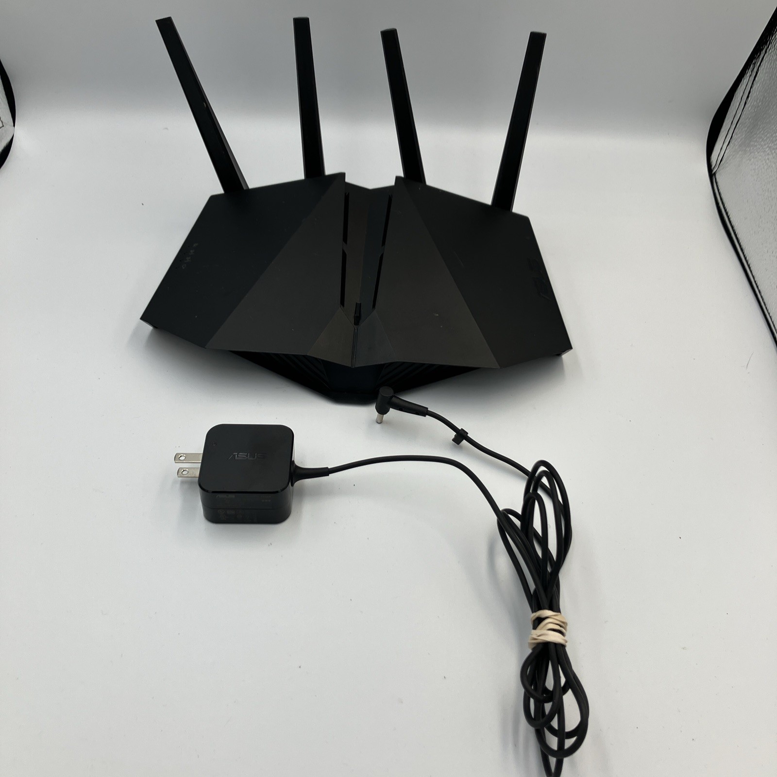 ASUS Dual-Band WiFi 6 Gaming Router RT-AX82U AX5400 w OEM Adapter |Factory Reset