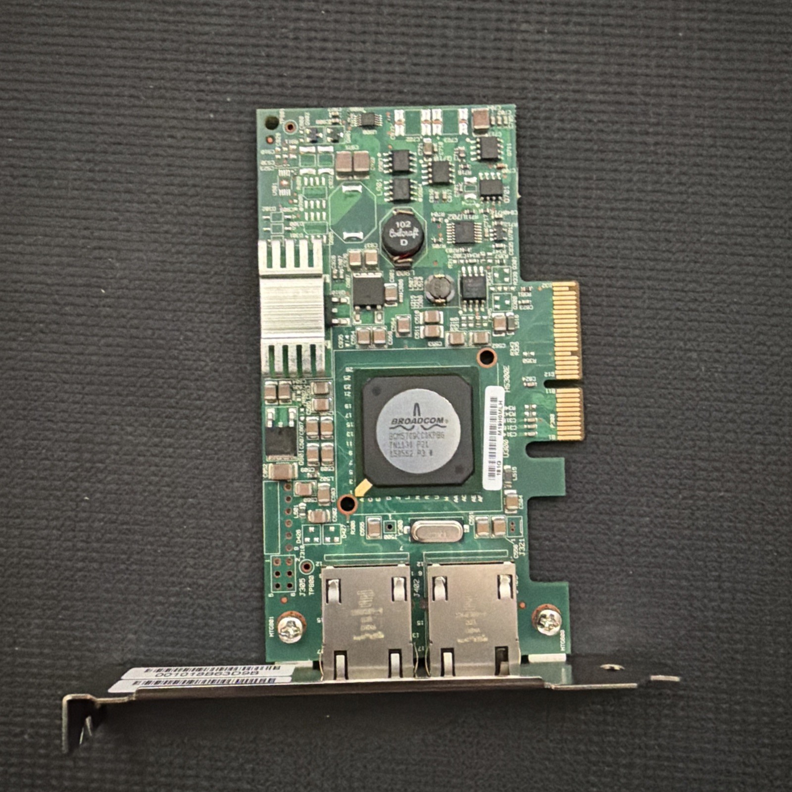 Dell Broadcom 5709 2-Port GbE PCIe Network Adapter Card CN-0F169G-71617