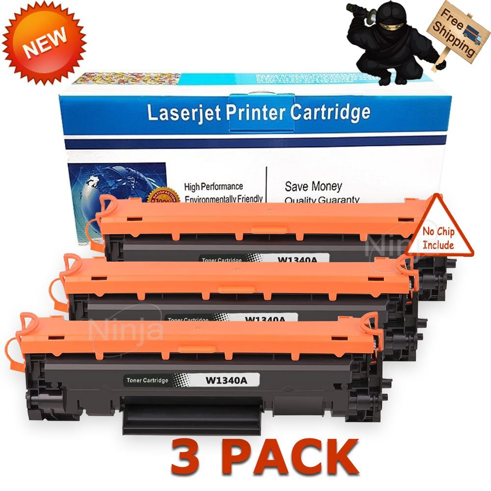 3Pk W1340A Toner (No Chip) For HP 134A LaserJet M209dwe M209dw M234sdn M234sdwe