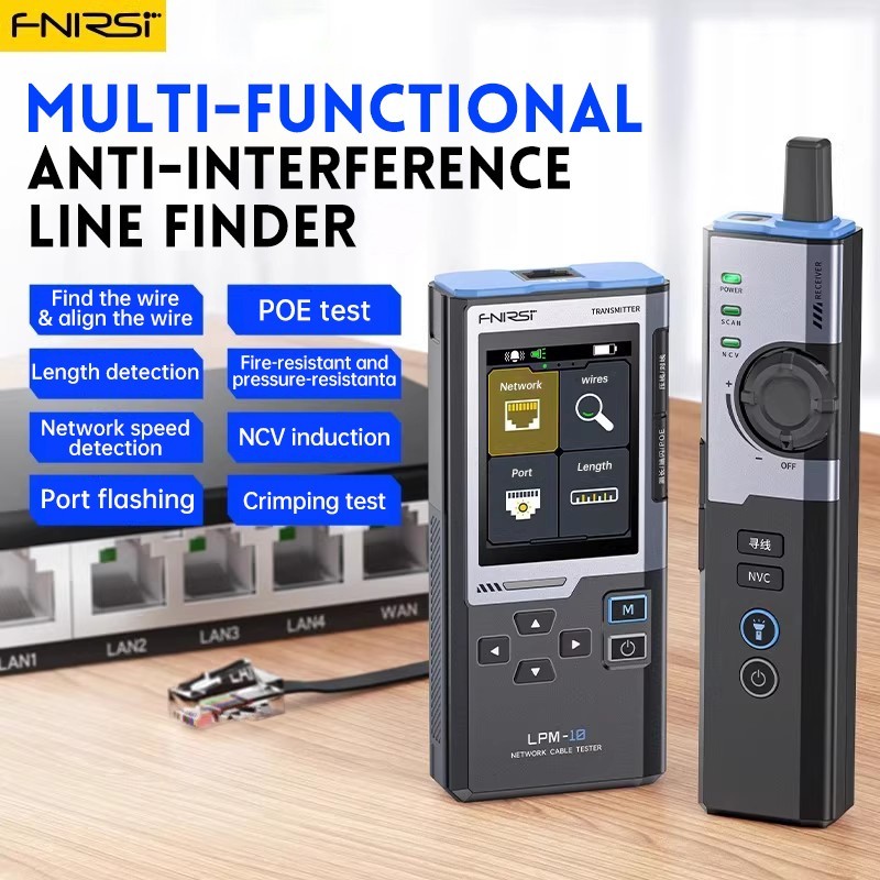 FNIRSI LPM-10A Network RJ45/RJ11 Cable Tester Anti-Interference Line Finder US