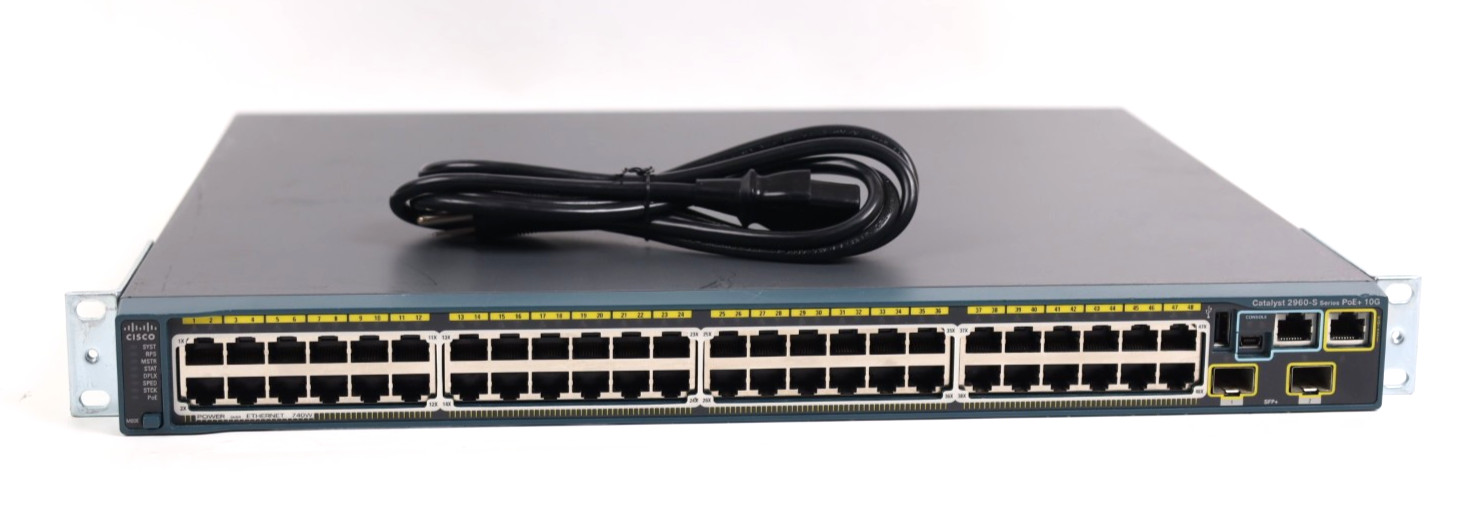 Cisco WS-C2960S-48FPD-L 48-Port Gigabit Ethernet PoE+ Switch r277