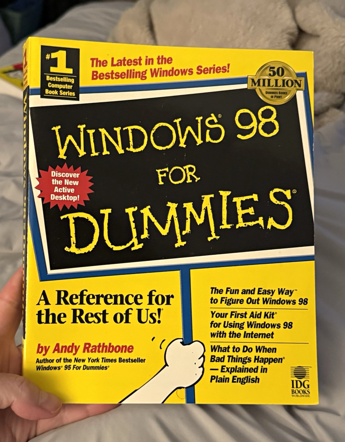 Windows 98 For Dummies Andy Rathbone 1998 Paperback Vintage Computer Guide