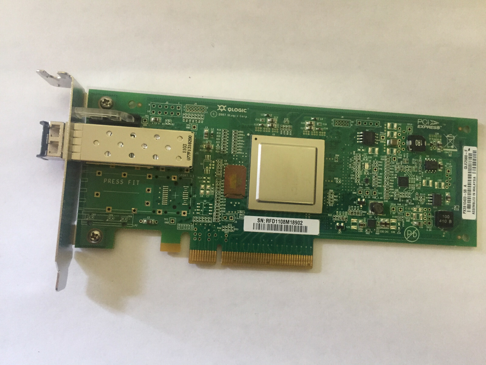 Fujitsu QLogic PX2810403-58 QLE2560-F Channel Card 