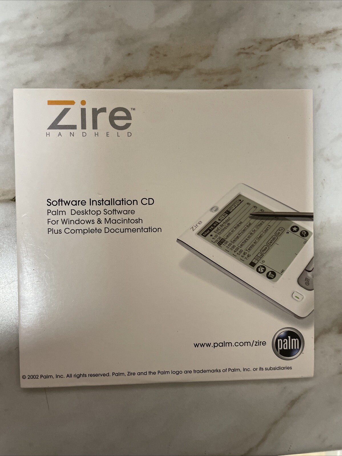 Zire 71 Palm Software Installation cd 2002 W Code New