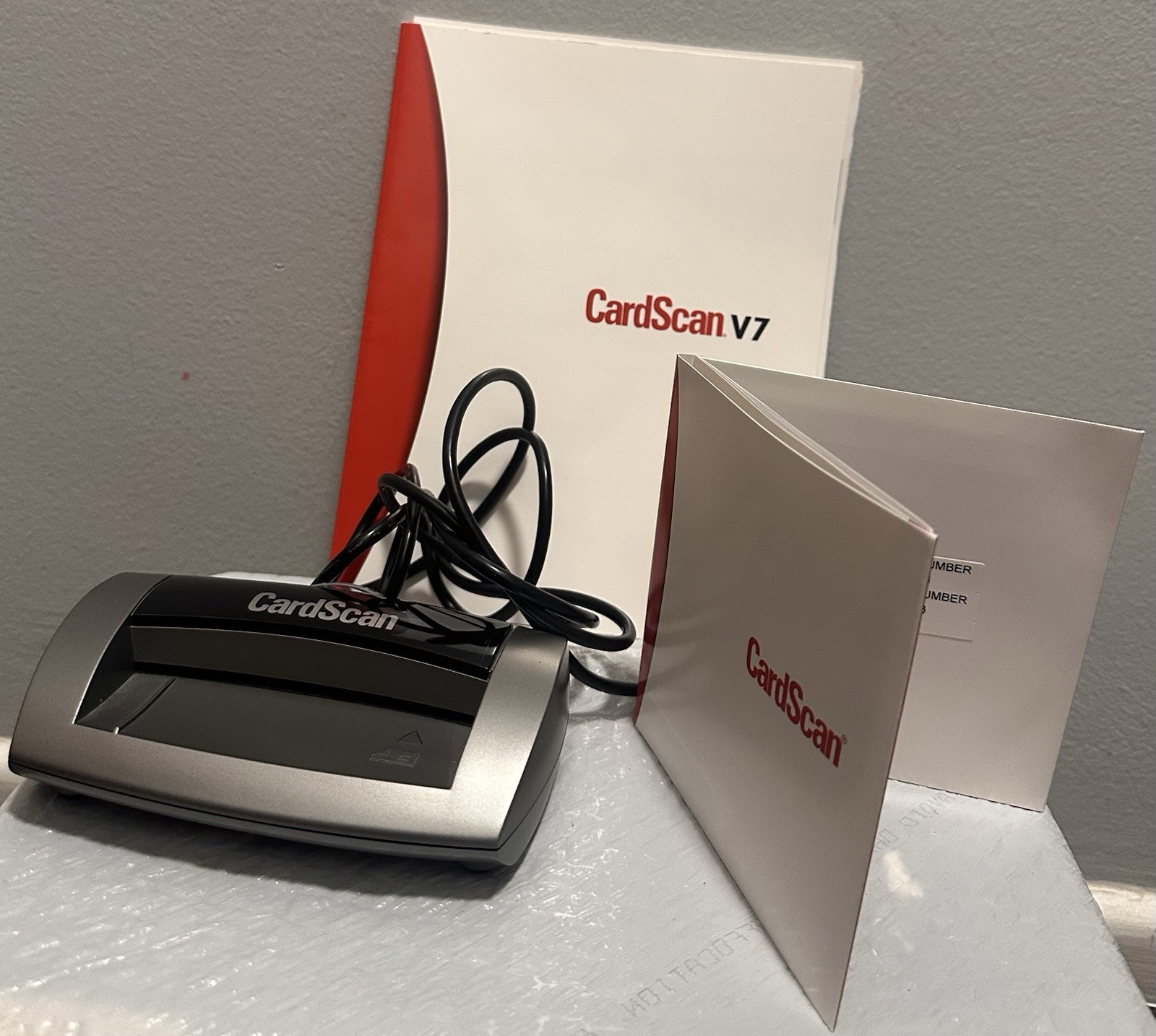 CardScan Executive 700c2 Business Card Scanner Manual & Disc CSA07170ENG Works
