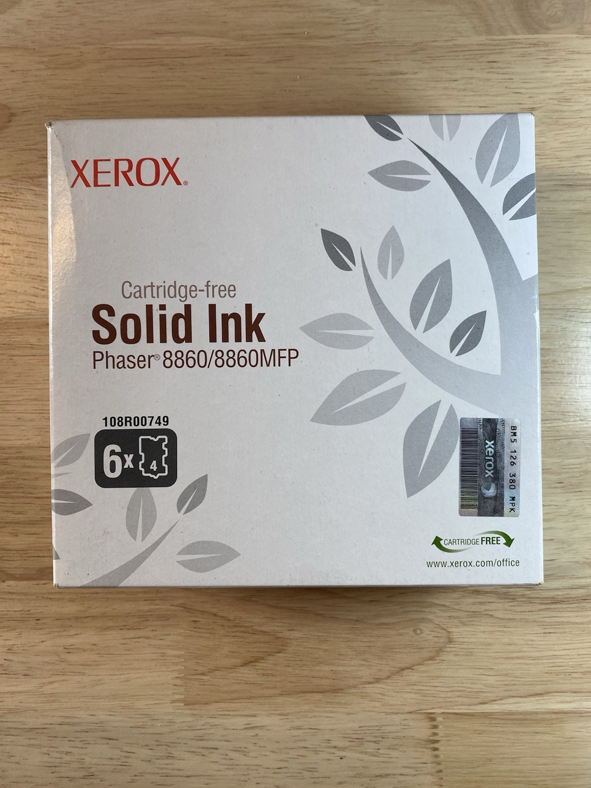 Genuine Xerox Phaser 8860 / 8860MFP Black Solid Ink Pack (6 Sticks) (108R00749)
