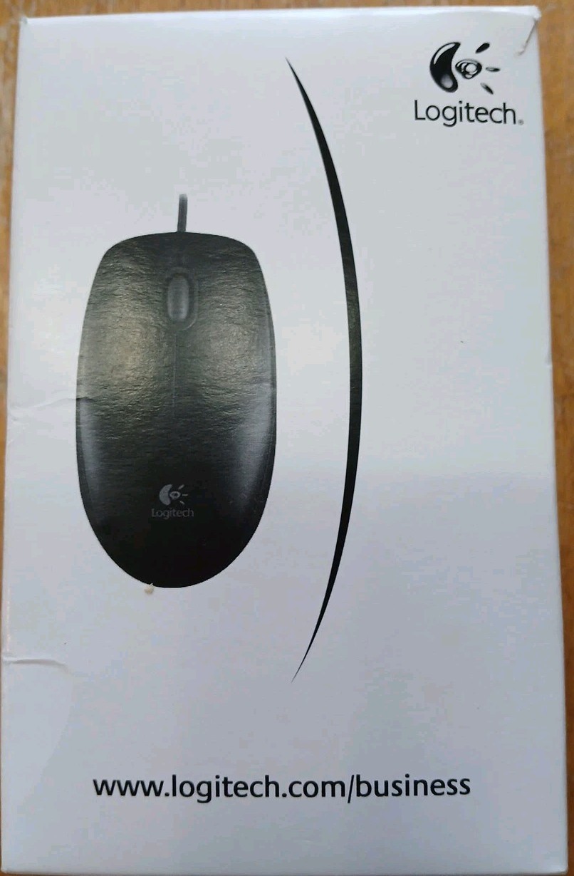 Logitech B100 (910-001439) Optical USB Mouse NIB