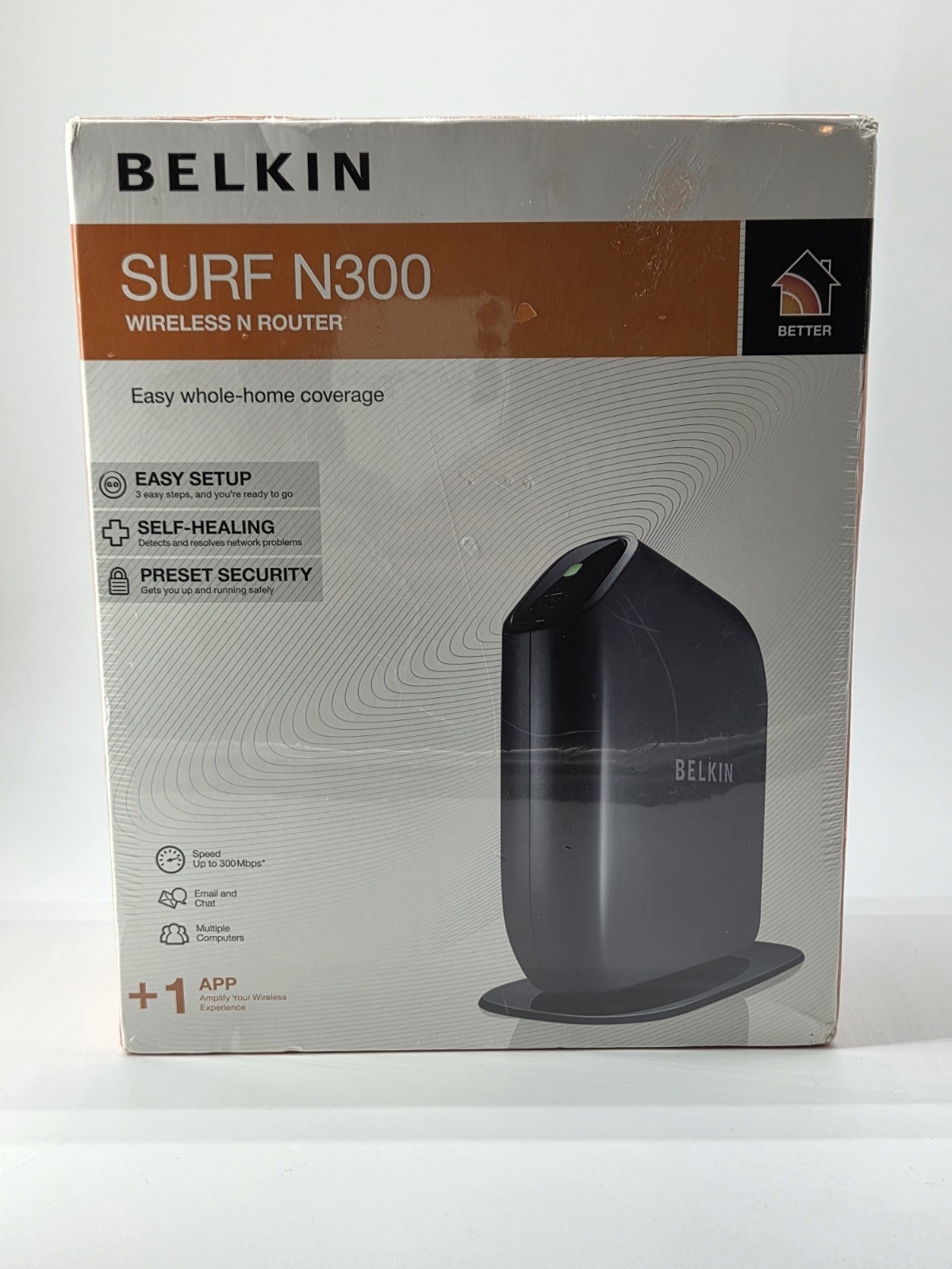 ​Belkin Surf N300 Wireless N Router Easy Setup Wi-Fi Home Network Sealed New