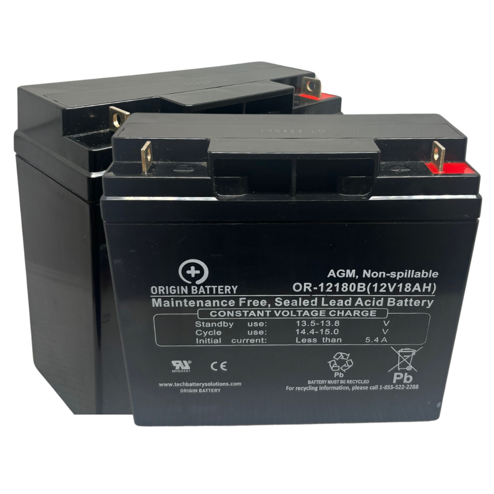 CyberPower PR1500LCD Battery Replacement - 2 Pack 12V 18AH UPS Series