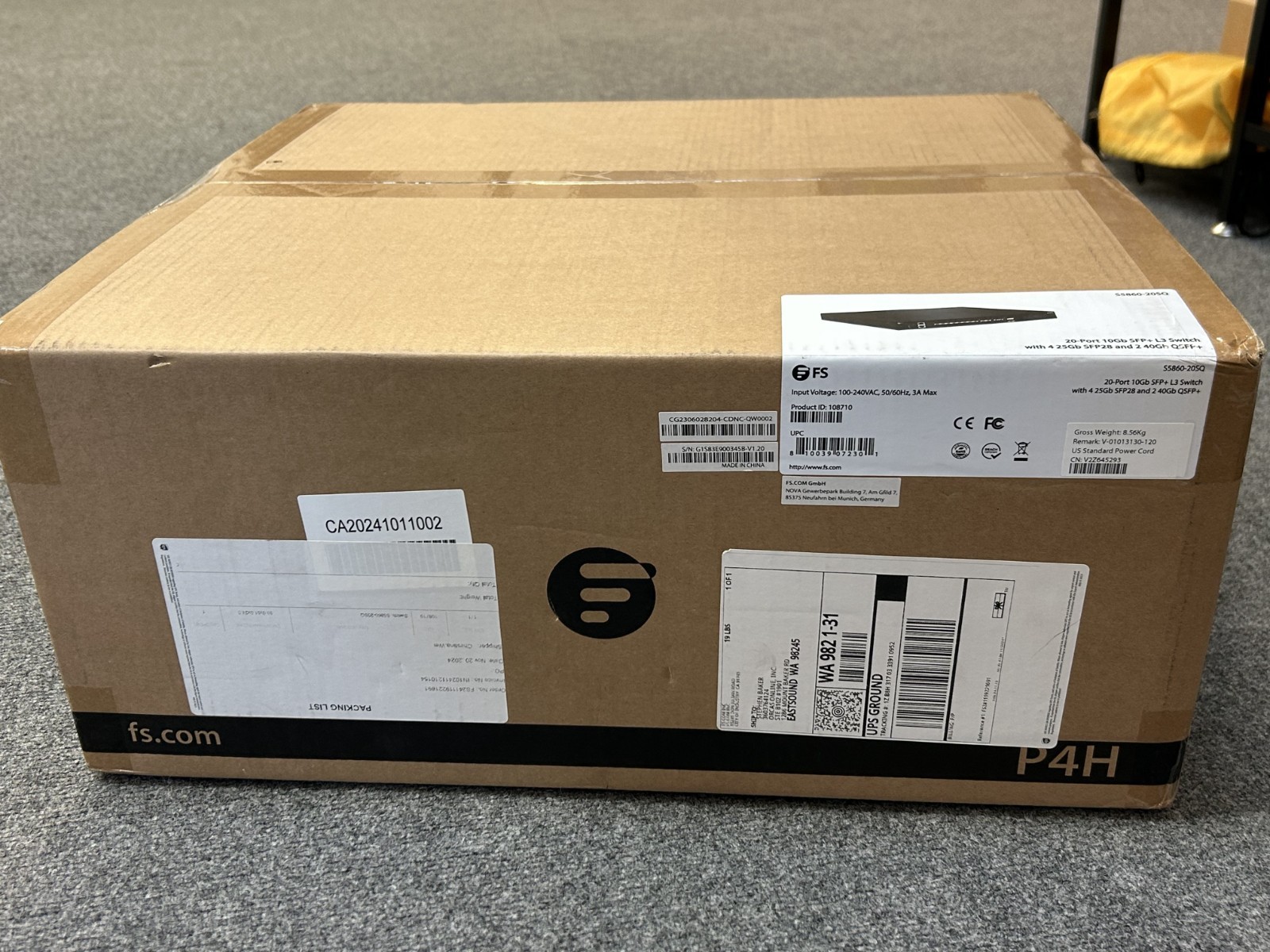 FS S5860-20SQ, 24-Port Ethernet L3 Switch
