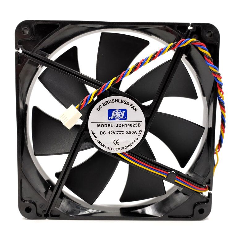 JSL Js Lai JDH14025B 12V 14025 0.80a Max Airflow Rate Chassis Cooling Fan 14CM