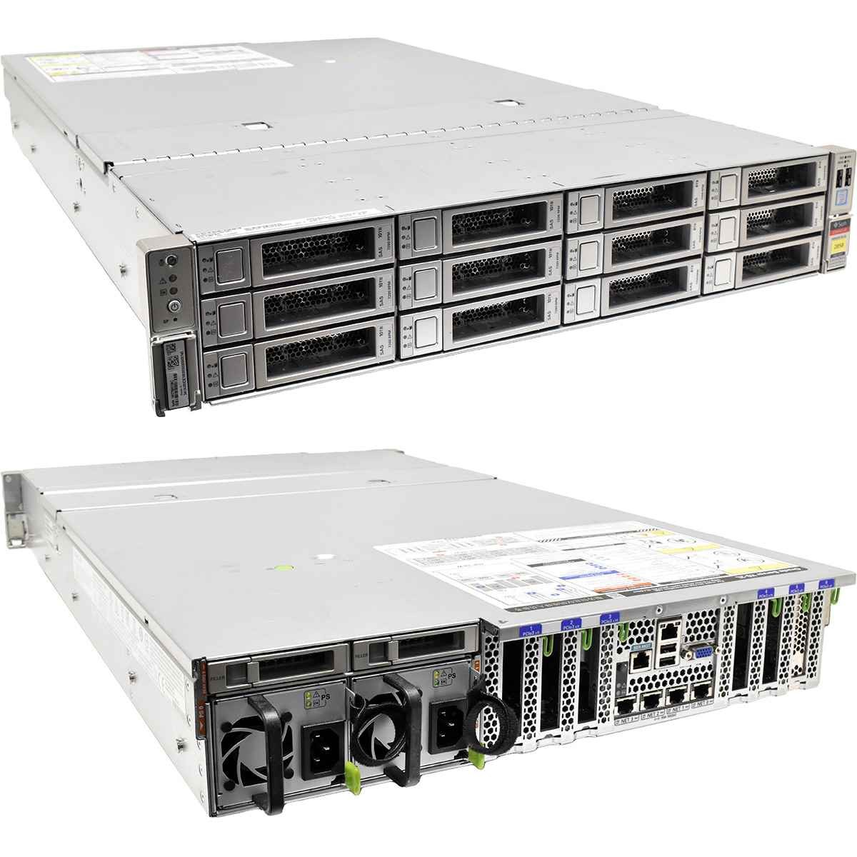 Sun Oracle X5-2L Rack Server 2xE5-2630 v3 32GB RAM 12xLFF 3.5 2xSFF 2.5 No HDD