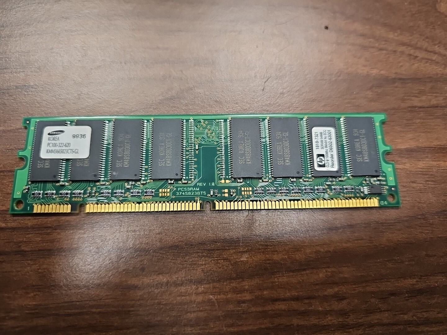 Samsung Memory PC100-322-620 KMM366S823CTS-GL (KOREA) RAM